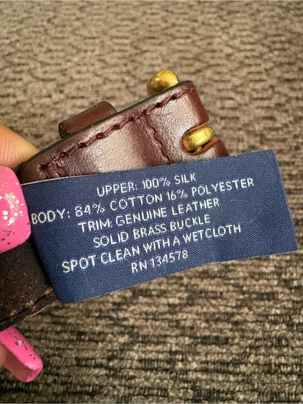 Vineyard Vines Boy’s Canvas Club Belt Pink Whale Logo Size 30
